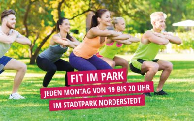 FIT IM PARK – ab 6. Mai jeden Montag von 19 bis 20 Uhr im Stadtpark Norderstedt