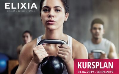 Neuer Kursplan für den Sommer I gültig vom 1. April bis 30. Oktober 2019