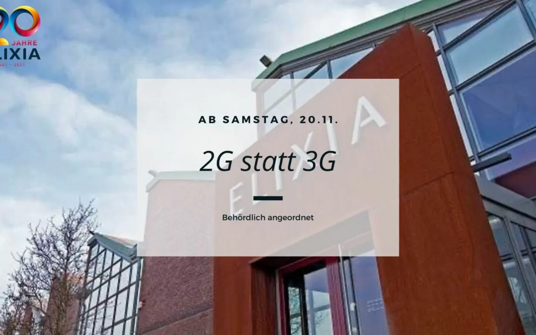 Ab Samstag, 20.11., müsst ihr geimpft oder genesen – also 2G – einchecken.